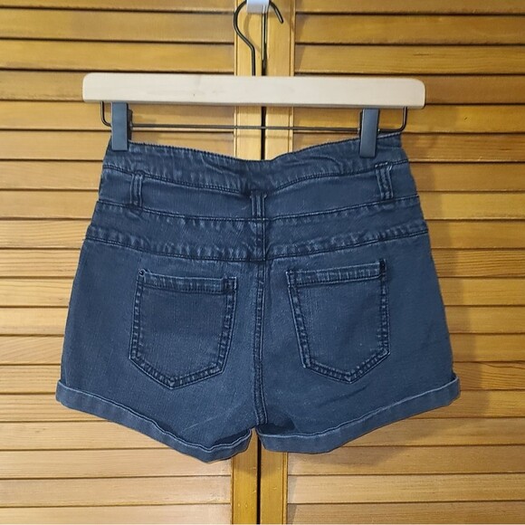 Mossimo Supply Co High Rise Shorty Jean Shorts Size 7 - Picture 5 of 6